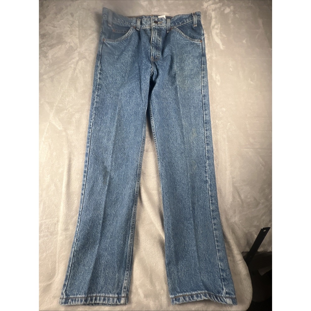 Vintage Levis 505 Jeans Mens 34x30 Blue Regular Fit Straight Leg Orange Tab 1997
